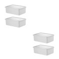 thumbnail image 3 of Cateissary Contenedores de almacenamiento de alimentos multifuncionales para una fácil organización de la cocina Contenedores de almacenamiento blanco lechoso L 3.3L 2Conjunto, 3 of 6