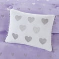 thumbnail image 4 of Mi-Zone Rosalie Ensemble de Couette en Peluche Imprimée Métallique Violet/argent Simple/Simple TG, 4 of 4