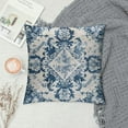 thumbnail image 2 of ONETECH Boho Throw Pillow Covers, Asian Scenic Blue White Throw Pillows Vintage Farmhouse Decorative Pillowcase Cushion Cover for Home Sofa Bedroom Outdoor, 2 of 5