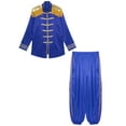 thumbnail image 5 of Aislor Mens 2Pcs Hippie Music Star 1960s Halloween Xmas SGT Sergeant Pepper Jacket with Pants Royal Blue M, 5 of 7