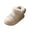 White, variant on Winter Slippers for Women Closed Toe Warm Puffer Down Booties Fluffy Faux Fur Collar Thick Sherpa Lined Indoor Outdoor Anti-Slip Sole Snow Bedroom House Shoes