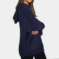 thumbnail image 7 of Qetyuw Womens Oversized Hoodied Sweatshirts with Drawstring Basic Long Sleeve Pullover Clothes with Pocket Fall Winter Loose Fit Hoodies, 7 of 7