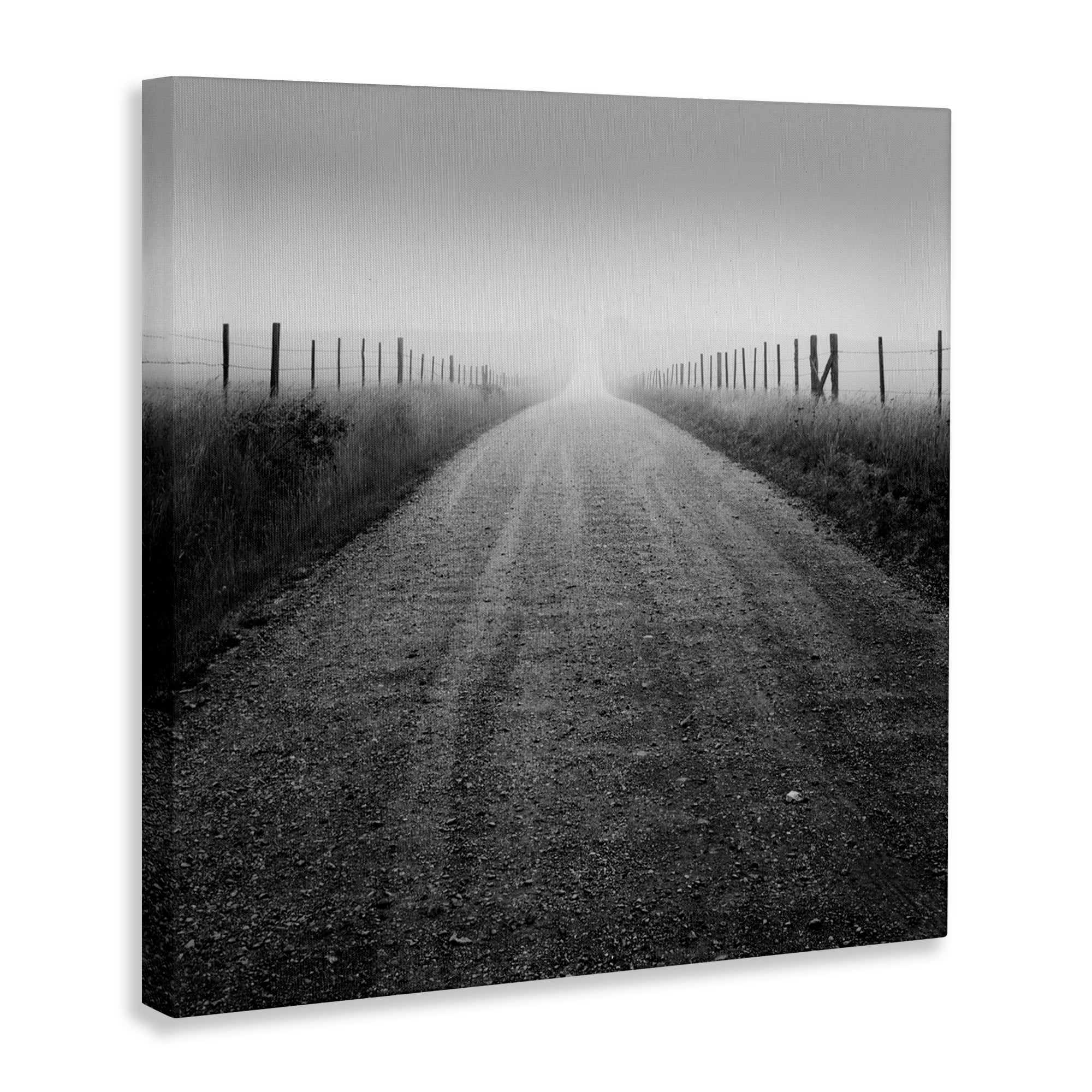 Stupell Industries Country Road in Morning Mist Canvas Wall Art, design by Chip Forelli
