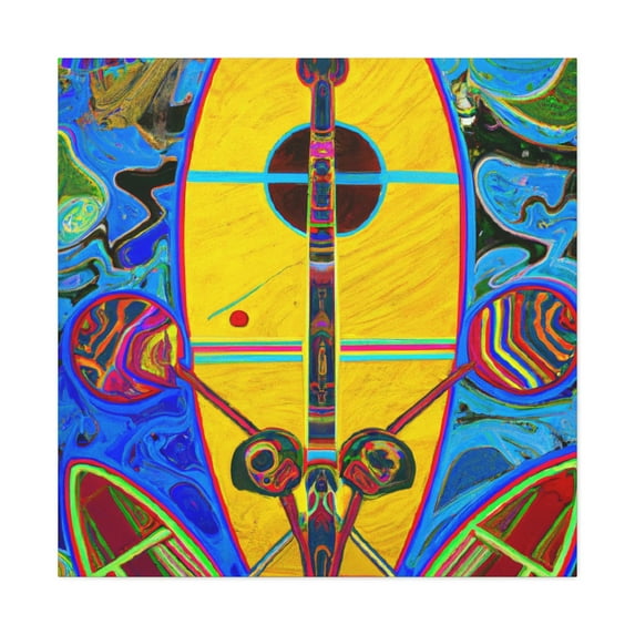 Paddling in Pastel - Canvas