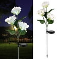 thumbnail image 4 of EIMELI Solar Stake Light 600mAh IP44 Waterproof Hydrangea Garden Stake Light with 3 Heads Auto On/Off Landscape Decor Light for Garden Lawn Patio Blue, 4 of 10