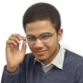 thumbnail image 4 of Gafas Redondas Transparentes Negro, 4 of 4