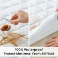 thumbnail image 3 of Waterproof Mattress Protector Full Size Cooling Mattress Cover Breathable Noiseless Washable Bed Pad, 3 of 9