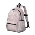 thumbnail image 2 of Pink and White Leopard Print Backpack for School, Cute School Bag with Adjustable Shoulder Straps and Padded Back, 13.4"x11"x4.7", 2 of 5
