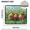 thumbnail image 2 of ZIATUBLES Guinea Pig Flower Beach Washing Machine Top Dust Cover Washer and Dryer Top Protector Mat for Laundry Room Versatile Home Kitchen Decor Accessories, 24 x 19.7 Inch, 2 of 7