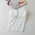 thumbnail image 3 of 2 Pack Women's Lace Camisole Vest - Breathable Spaghetti Strap Tank Top Basic Cami Undershirt Tops Seamless Beauty Back Top with Built-in Bra, M-2XL, 3 of 10