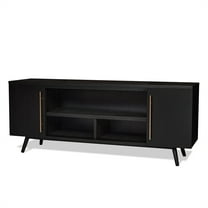 Real Flame Morris 72" TV Stand in Black