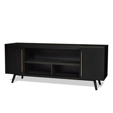 Real Flame Morris 72" TV Stand in Black