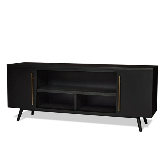 Real Flame Morris 72" TV Stand in Black