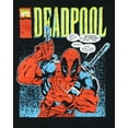 thumbnail image 2 of Marvel Deadpool T-Shirt Men's Greatest Of All Time Crackle Distressed Adult Short Sleeve Tee, 2 of 3