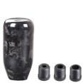thumbnail image 1 of Car  Knob Gear Shifter Knobs With 3 Adapters Carbon Fiber Pattern  Handle Modification Accessories, 1 of 8