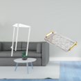 thumbnail image 2 of Mesita de noche,Mesa auxiliar de acrílico transparente,mesa auxiliar transparente de 2 niveles,Mesa pequeña de acrílico,mesita de noche pequeña,compacta,Bandeja para servir,Bandeja de, 2 of 8