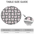 thumbnail image 6 of Footballs with Bows Pattern Round Fitted Tablecloth with Elastic Edge,Dining Table Cover Waterproof,Outdoor Round Tablecloth for Camping,Dining,Indoor and Outdoor, 6 of 7