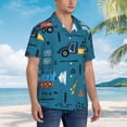 thumbnail image 5 of Balery Men'S Summer Hawaiian Shirts Short-Sleeve Design Name Printed Casual Shirts - Size Name, 5 of 9