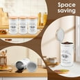 thumbnail image 6 of AEVXKHI 4 Sets Tea Coffee Sugar Canisters Set, Versatile Metal Tea Coffee Sugar Jars, Metal Vintage Kitchens Canisters Set, Sturdy Food Storage Canister for Counter Top, 6 of 9