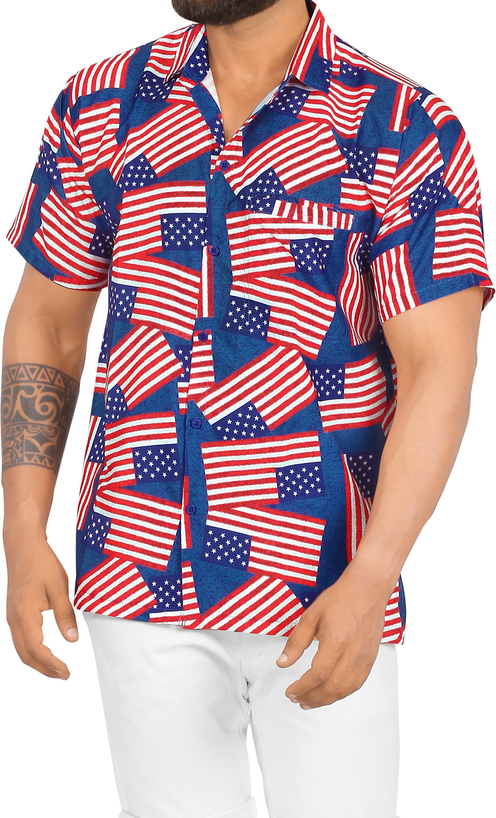 Exotic Print Shirt XXL Red_AA471 