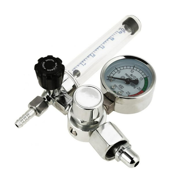 Ejoyous Pressure Regulator, Air Pressure Regulator,0-25MPa Argon Flow Meter Pressure Regulator Gauge For Weld Mig Tig Welding