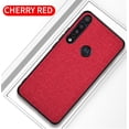 thumbnail image 1 of Ultra Thin Case for Motorola Moto G8 Play Smartphone (6.2-Inch) - Plastic/Silicone/Fabric Composite Case, Slim Fit Lightweight Scratch Resistant Cell Phone Cover Sleeve (Red), 1 of 1