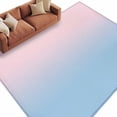 thumbnail image 2 of Pink Blue Ombre Area Rug 5x8 FT, Non Slip Bedroom Throw Carpet, Pink Gradient Color Modern Abstract Art Washable Soft Floor Carpet Non-Shedding Rug for Living Room Nursery Dorm Office, 2 of 9