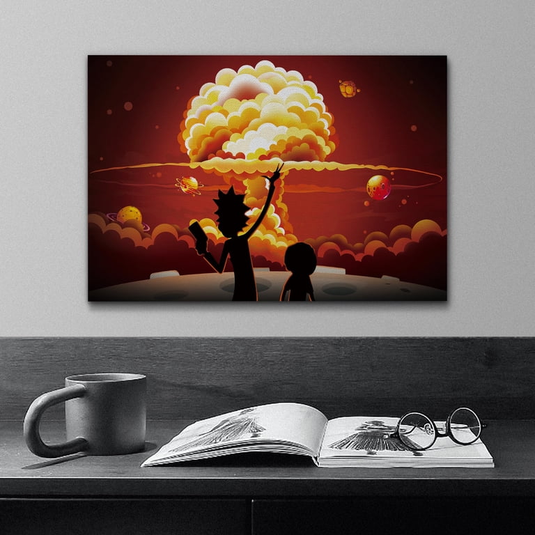 wall26 Rick and Morty Canvas Wall Art Modern Wall Decor Stretched