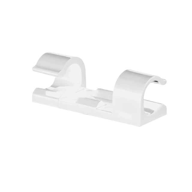Justharion Cable Organizer Clips Cable Management Desktop & Workstation ABS Wire White 44pcs 1Set