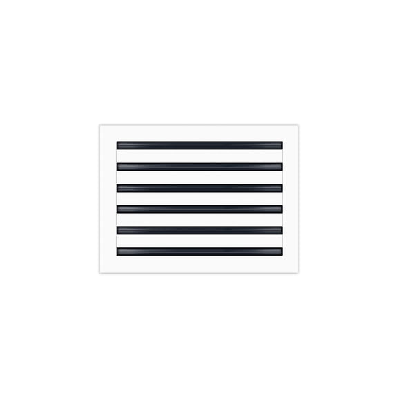 BUILDMART - 16x12 Modern AC Vent Cover - Decorative White Aluminum Air Vent - Standard Linear Slot Diffuser - Heating and Cooling Register Grille for Ceiling, Walls & Floors - Texas Buildmart