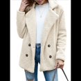 thumbnail image 2 of Abrigos de Invierno para Mujer, de Forro , Piel Sintética, de Oveja, Chaquetas Extragrandes y Modernas, Ropa de Abrigo Cálida Como la Leche XL, 2 of 9