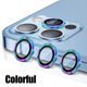 thumbnail image 1 of Para IPhone 13 14 11 Pro Max Diamond Metal Protector de cámara para IPhone 12 13 Mini Protector de cámara 3 unids/set vidrio de protección de lente Dengxun unisex, 1 of 2