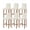 Beige, variant on Cream Solid Color Bar Stool Covers Set of 6, Aesthetics Contemporary Luxury Stretch Washable Bar Chair Covers with Backs, Removable Pub Counter Height Chair Cover for Kitchen Dining Room Cafe
