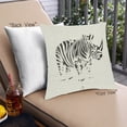 thumbnail image 1 of Ahgly Company Animals Rhinoceros Outdoor Throw Pillow, 18 inch by 18 inch, 1 of 6