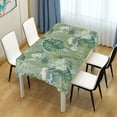 thumbnail image 7 of Tropical Palm Leaves Rectangle Tablecloth, Dust Proof Anti Wrinkle Wipeable Table Cloth Tabletop foration of Dinner Kitchen Wedding Holiday Party 54"x72" Decor Gift, 7 of 7