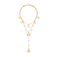 thumbnail image 1 of Visland Layered Choker Necklaces Chic Circle Coin Beads Pendant Necklaces Multilayer Adjustable Stackable Choker Necklaces for Women Girls, 1 of 8