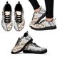 thumbnail image 1 of Zapatillas informales con cordones y estampado de periódico vintage para mujer, zapatos planos ligeros a la moda, calzado de malla transpirable, 1 of 6