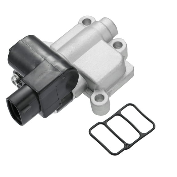 Unique Bargains Idle Air Control Valve IACV 2H1098 7610-334 16022-RAA-A01 for Honda Accord 2003-2005 Element 2003-2006 Silver Tone, Black
