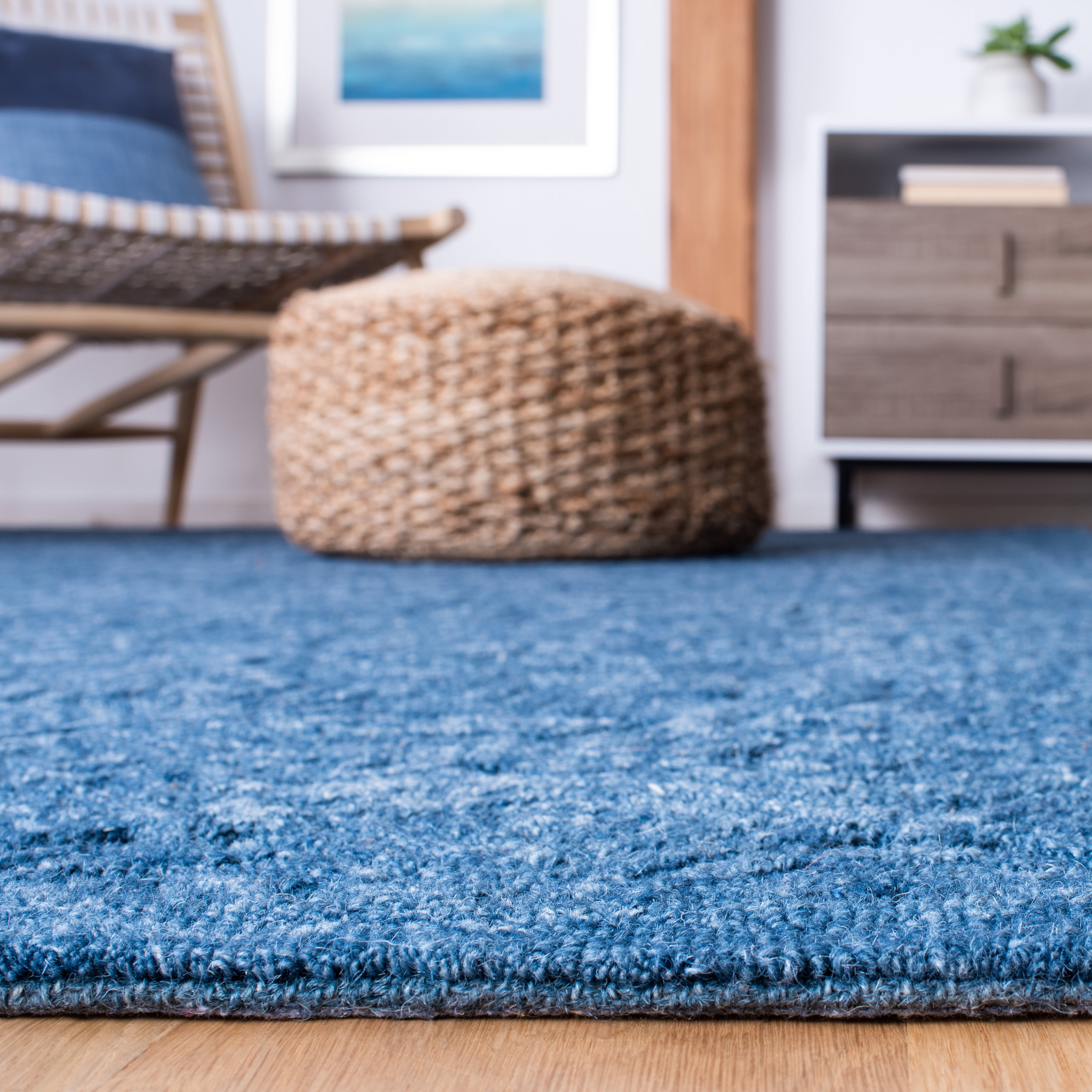 SAFAVIEH Textural Dinah Geometric Area Rug, Dark Blue, 8' x 10'