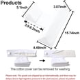 thumbnail image 2 of Fixed Wedge Pillow, Side Sleeper Support Cushion for , Adjustable 45-Degree Triangle Design, Breathable & Washable Cover (White), 2 of 7