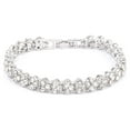 thumbnail image 6 of OAVQHLG3B Women Fashion Roman Style Crystal Diamond Bangle Bracelets Elegant Charm Rhinestone Bracelets Gifts, 6 of 7