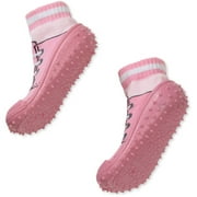 Rubberoos Baby Girls' Soft Rubber Bottom Shoes