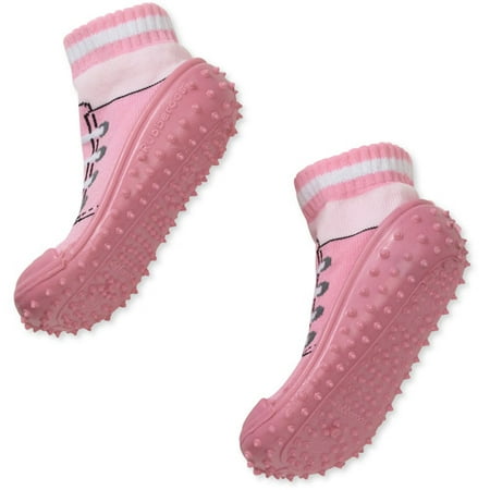 Rubberoos Baby Girls' Soft Rubber Bottom Shoes