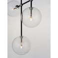 thumbnail image 5 of ET2 Lighting E25078-18BKSN Global 6-Light LED Flush Mount - Black & Satin Nickel, 5 of 6