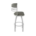 thumbnail image 4 of 860 Hunter 36" Swivel Bar Stool with Anodized Nickel Finish and Graph Chalice Seat and Back, 4 of 5