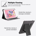 thumbnail image 4 of Universal Case for 9.6-10.5 inch Tablet, GSFY Stand Folio Protective Cover for 9.6/9.7/10/10.1/10.2/10.5 inch Touchscreen Tablet with Multiple Viewing Angles Document Card Pocket - Black, 4 of 7