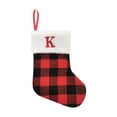 thumbnail image 2 of Fiudx Artículos en oferta con ofertas flash Calcetines navideños Bolsa de regalo navideña Colgante Calcetines con alfabeto Haig rojo Adornos para árbol de Navidad, 2 of 3
