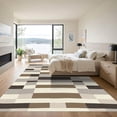 thumbnail image 3 of ODIKA 4x6 Machine Washable Non-Slip Area Rug, Geometric Gray High Traffic Rug with Pad, Gray, 1037640, 3 of 8