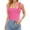 Pink, variant on White Tank Tops for Women Ribbed Ruffle Strap Square Neck Trendy Going Out Preppy Sleeveless Tops（Small，White）