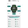 thumbnail image 2 of Explojoy Men's Watches Sports Outdoor Waterproof Military Wrist Watch Date Multi Function Tactics LED Alarm Stopwatch, 2 of 10